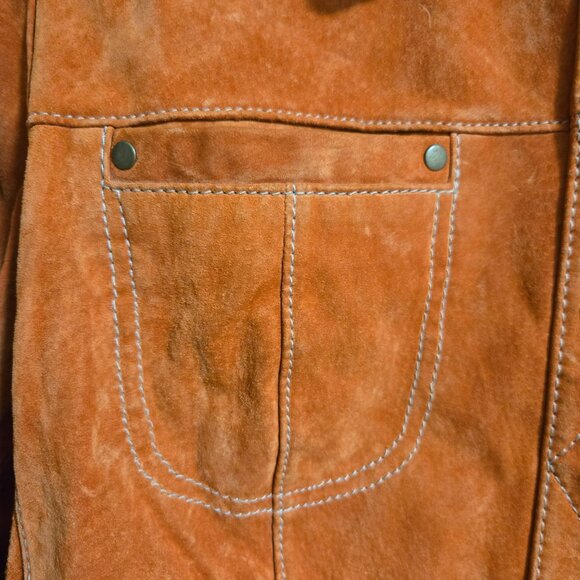Danier Leather Suede Moto Jacket – Genuine Leather with Contrast Stitching - Picture 6 of 10